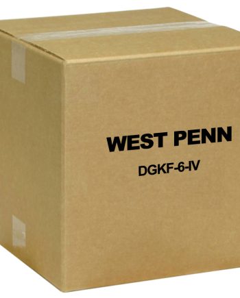 West Penn DGKF-6-IV Double Gang 6 Port, Ivory, 10 Pack