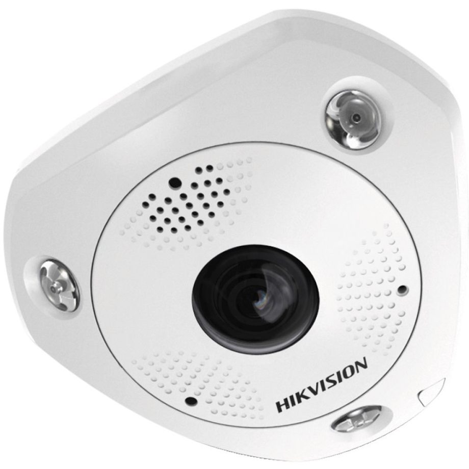 Hikvision DS-2CD63C5G0-IVS 12 Megapixel True Day/Night Outdoor IR Network IP 180º – 360º Camera, 1.29mm Lens