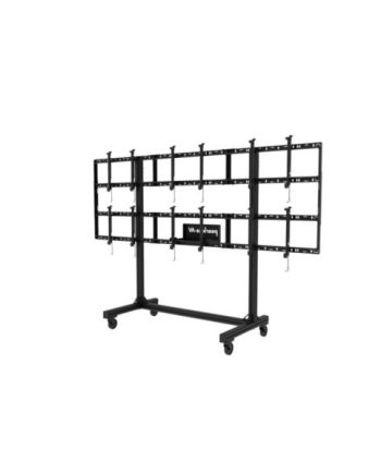 Peerless DS-C555-3X2 SmartMount Portable Video Wall Cart 2×2 and 3×2 Configuration