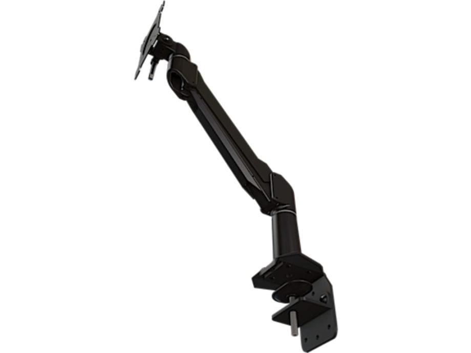 Crimson DSA11C Single Link Desktop Arm with Edge Clamp Base, Black