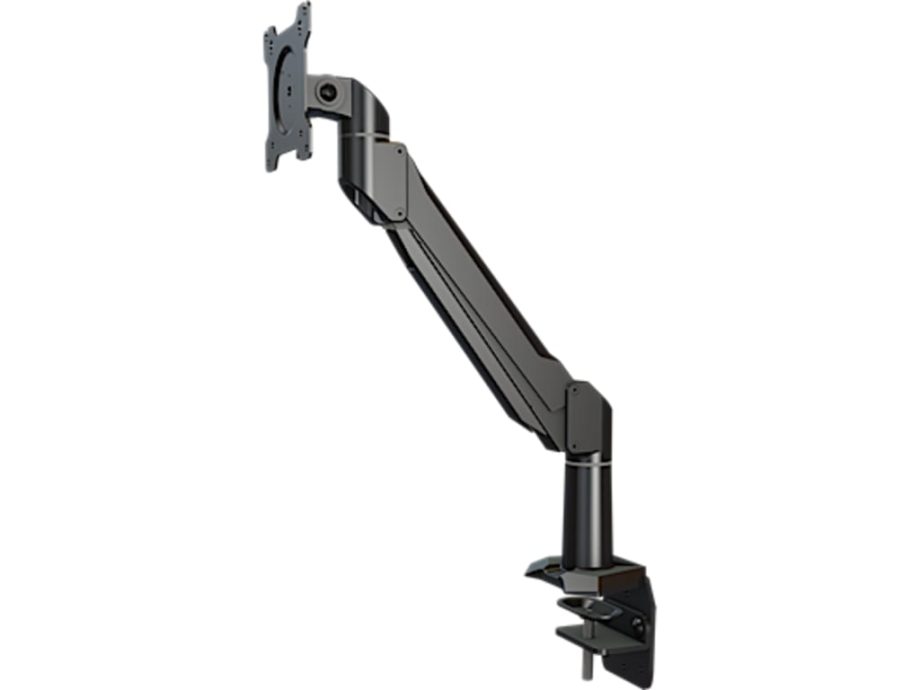 Crimson DSA11C Single Link Desktop Arm with Edge Clamp Base, Black