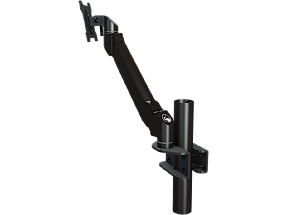 Crimson DSA11P Single Link Desktop Arm with Pole / Racking, Black