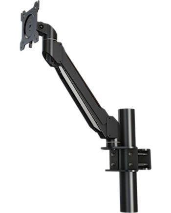 Crimson DSA11P Single Link Desktop Arm with Pole / Racking, Black