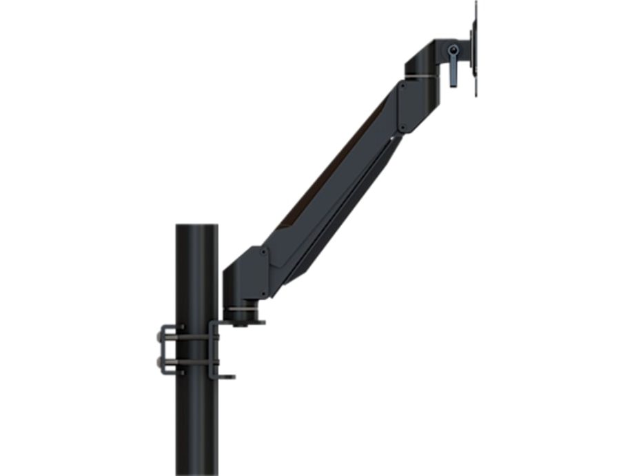 Crimson DSA11P Single Link Desktop Arm with Pole / Racking, Black