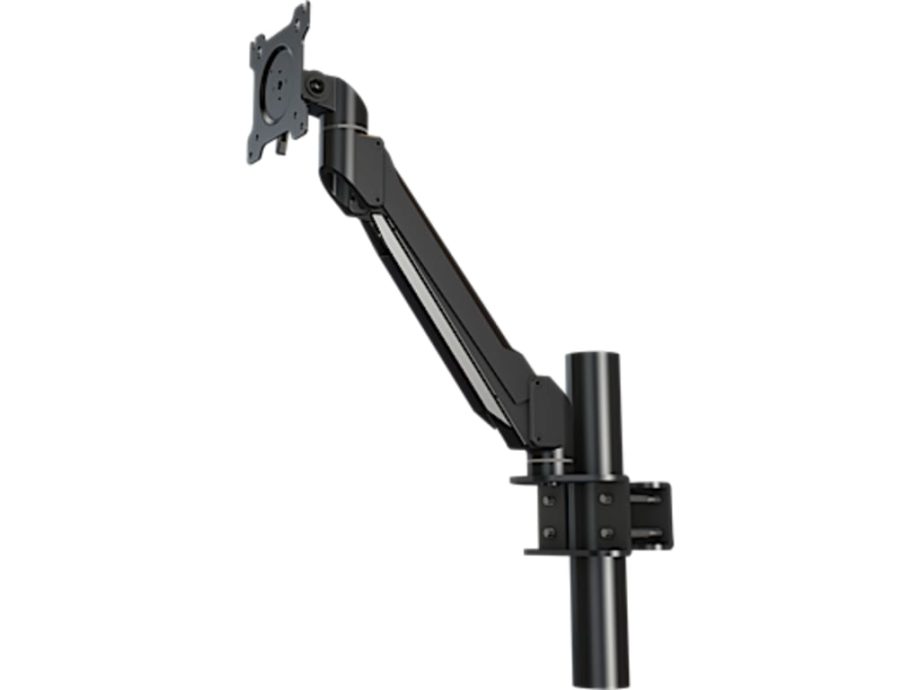 Crimson DSA11P Single Link Desktop Arm with Pole / Racking, Black