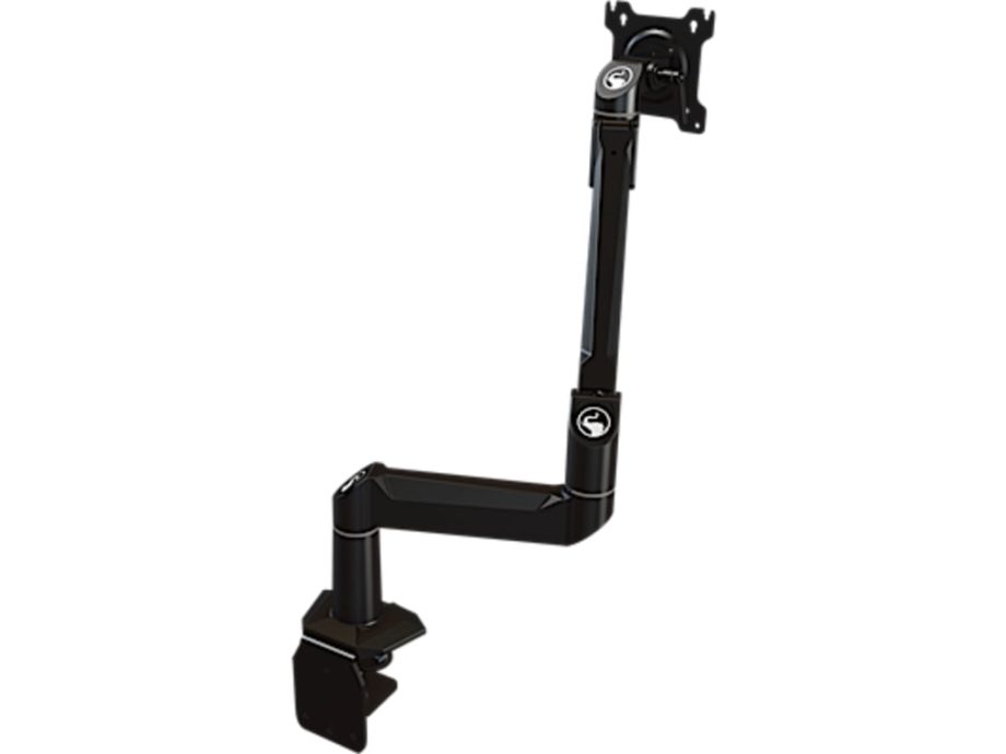 Crimson DSA12C Dual Link Desktop Arm with Edge Clamp, Black