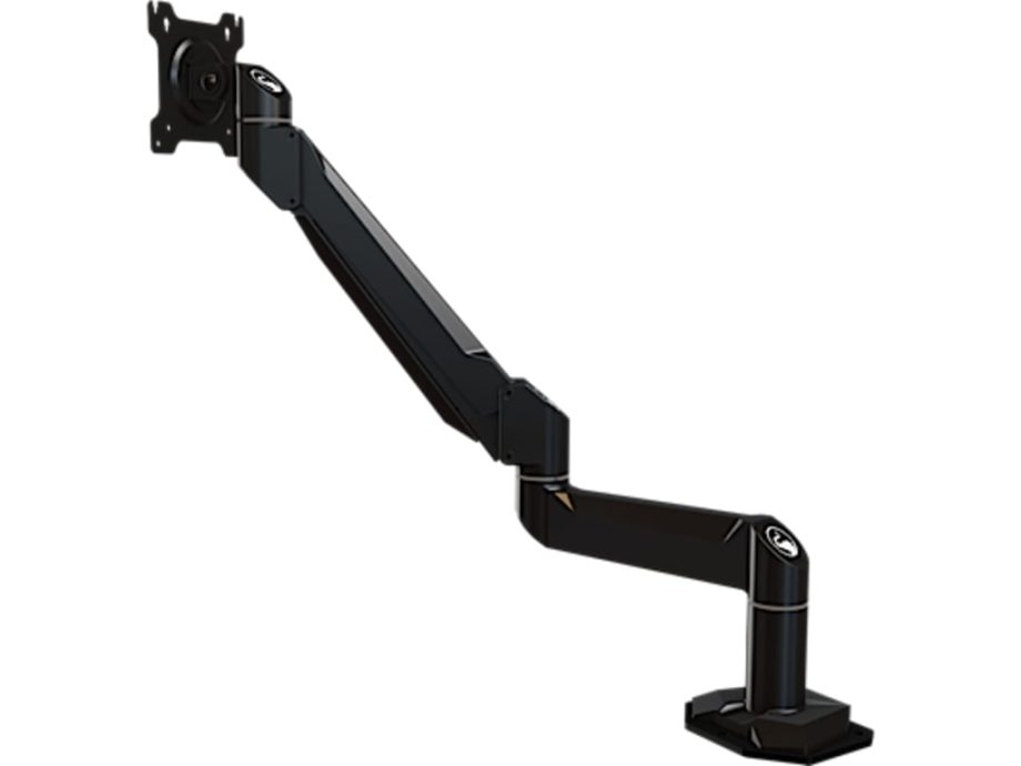 Crimson DSA12F Dual Link Desktop Arm with Flush Mount, Black