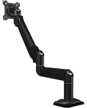 Crimson DSA12F Dual Link Desktop Arm with Flush Mount, Black