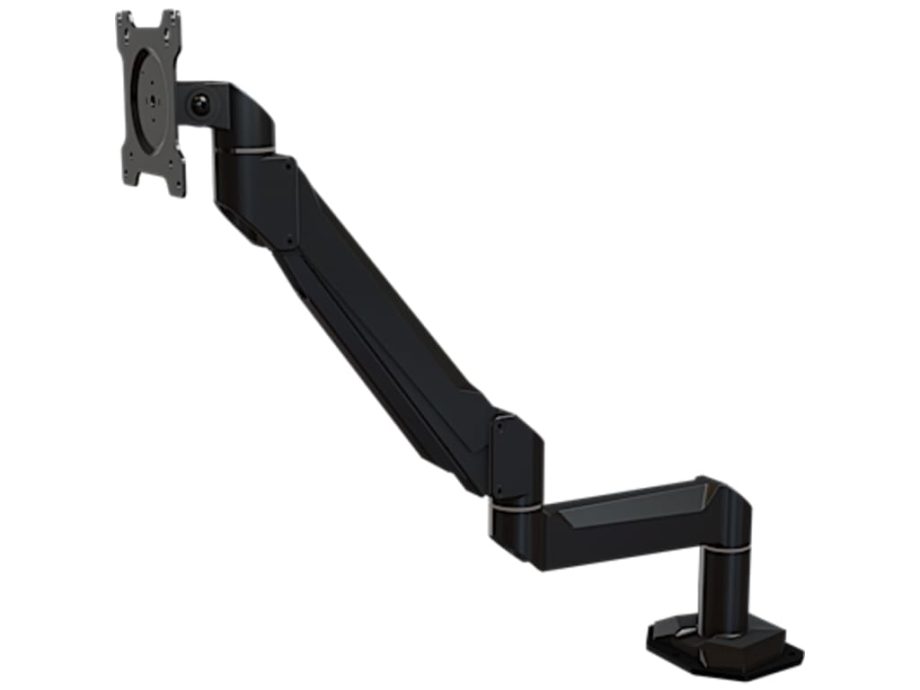 Crimson DSA12F Dual Link Desktop Arm with Flush Mount, Black