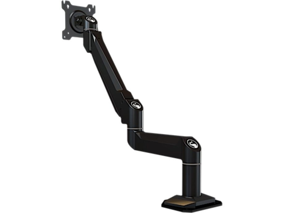 Crimson DSA12F Dual Link Desktop Arm with Flush Mount, Black