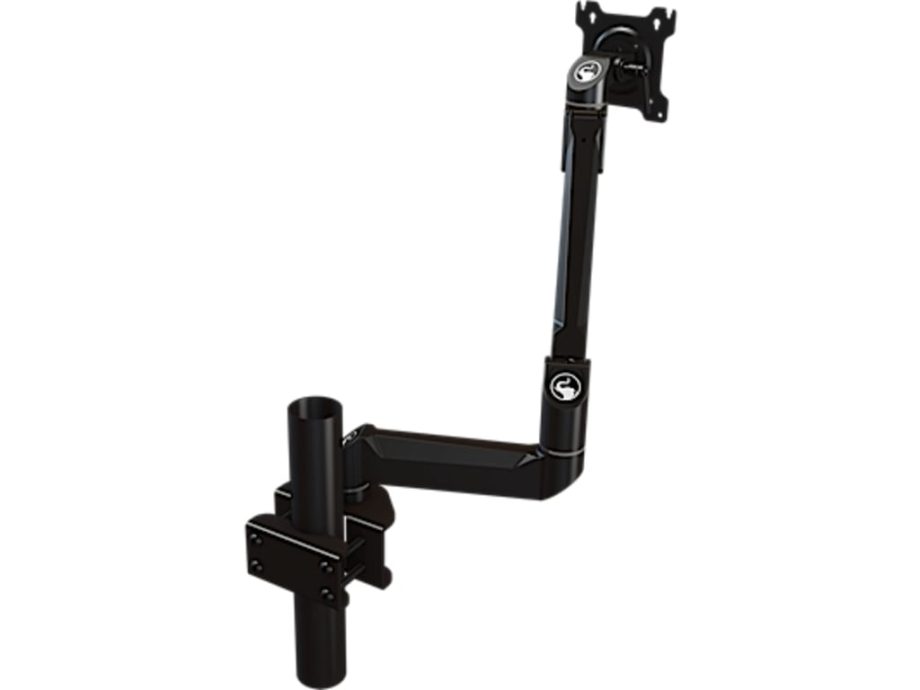 Crimson DSA12P Dual Link Desktop Arm with Pole / Racking, Black