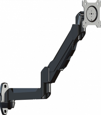 Crimson DSA12W Wall Mounted Dual Link Desktop Arm, Black