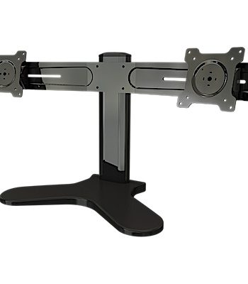 Crimson DSH2 Dual Monitor Desktop Stand, Horizontal, Black