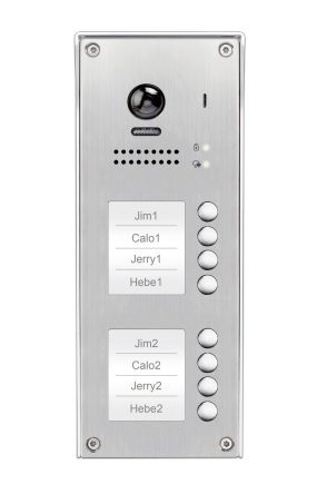 NY Wholesale Intercom DT608-ID-FE-S8 8 Button Outdoor Station with Card Reader and Fish Eye Lens