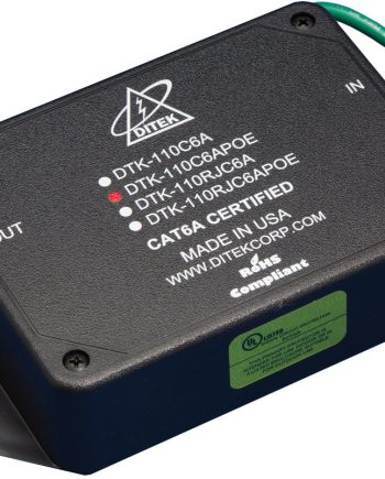 Ditek DTK-110C6APOE 10 Gigabit Ethernet Surge Protection