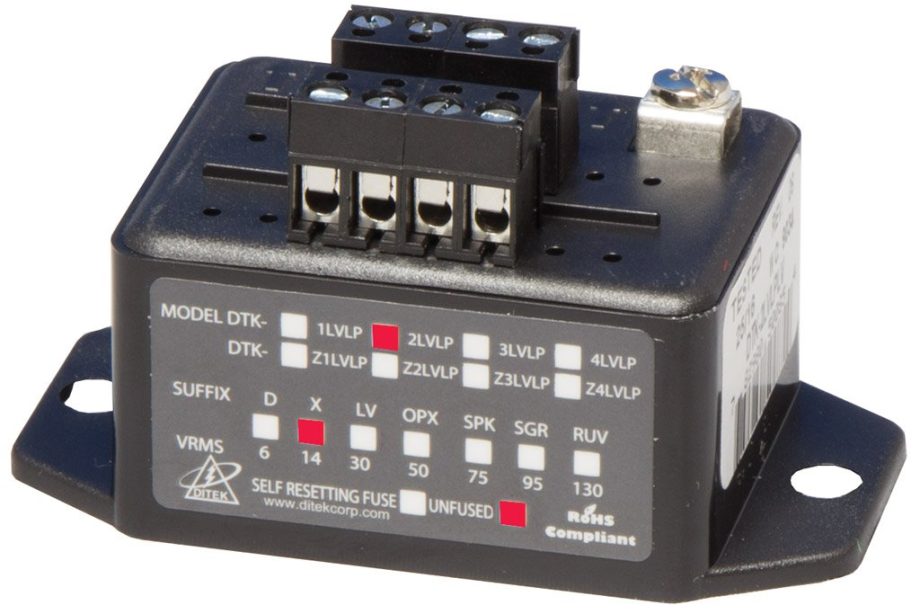 Ditek DTK-2LVLPX Voice, Data and Signaling Circuit Surge Protection