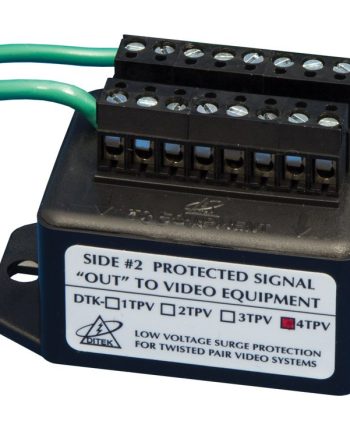 Ditek DTK-4TPV Twisted Pair Video Camera Surge Protection