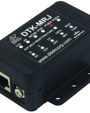 Ditek DTK-MRJPOES Shielded Gigabit Power Over Ethernet Surge Protection