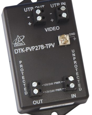 Ditek DTK-PVP27BTPV Fixed Camera Surge Protector with Twisted Video Pair