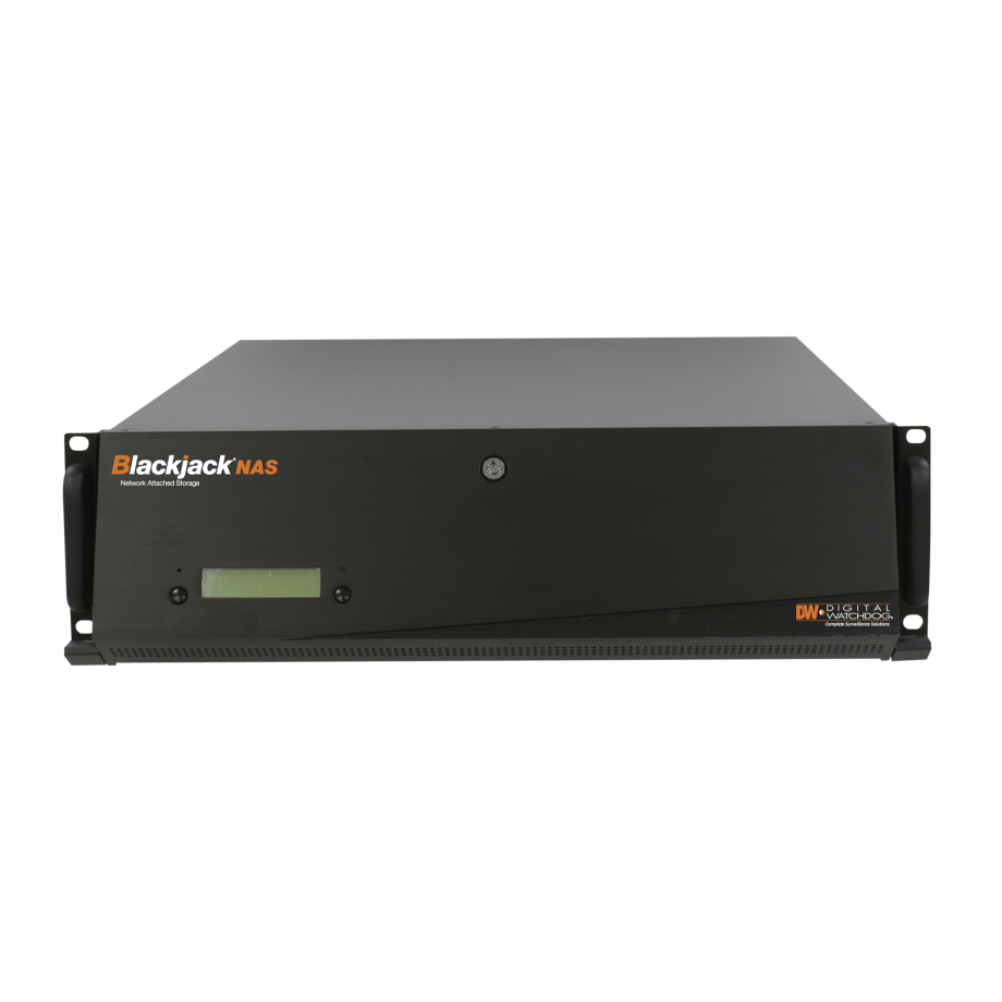 Digital Watchdog DW-BJ16NAS80TR 3U 16 Bay Chassis Storage for Blackjack Servers, 70TB