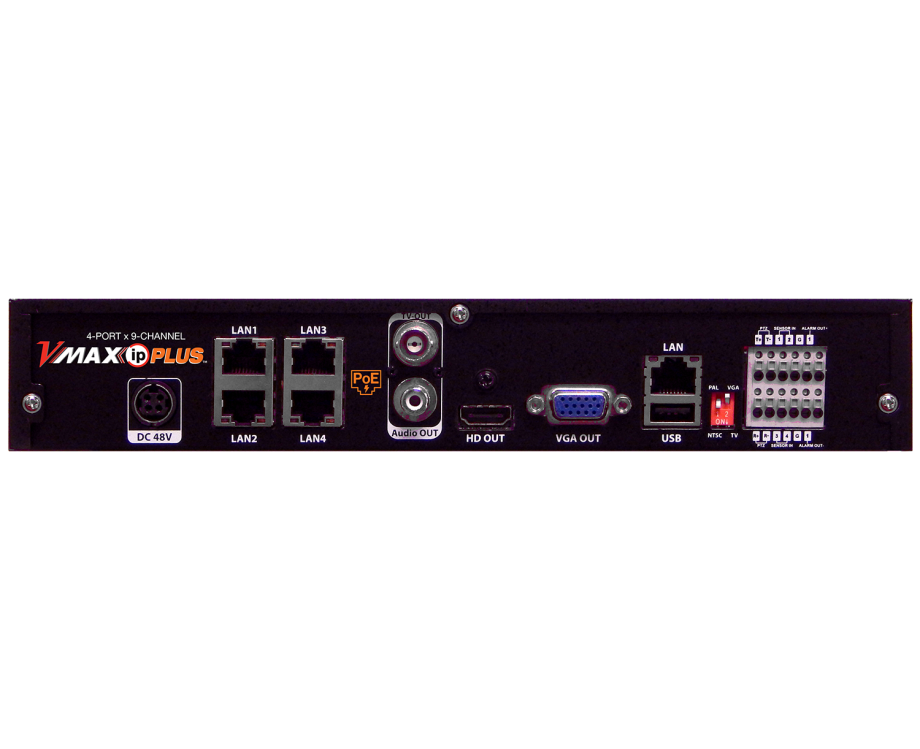 Digital Watchdog DW-VP92T4P 9-Channel VMAX IP Plus 4-Ports PoE NVR, 2TB