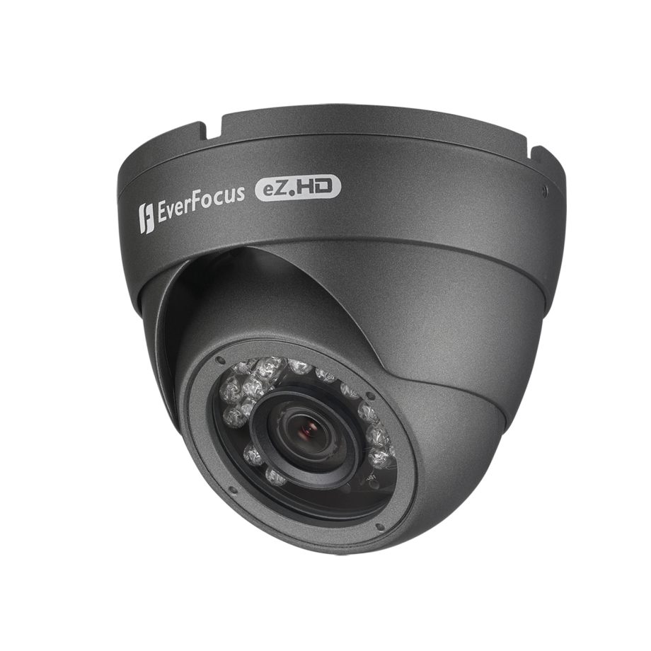 Everfocus EBD934Q 4 Megapixel Analog IR Outdoor Dome Camera, 3.6mm Lens, Dark Grey