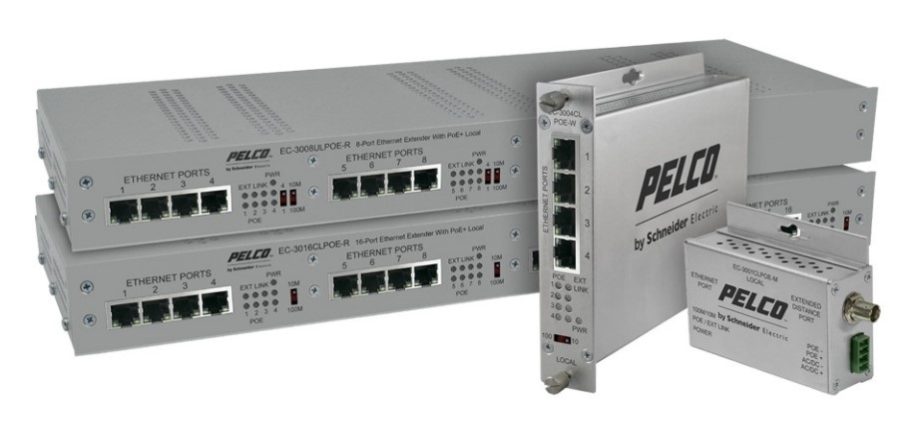 Pelco EC-3008ULPOE-R EthernetConnect Local Eight Port Extender