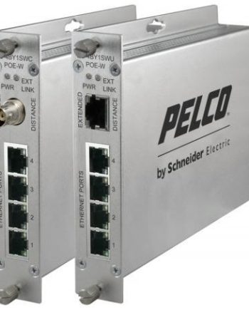 Pelco EC-4BY1SWUPOE-W Ethernet Connect 4-Port Self Managed PoE Switch
