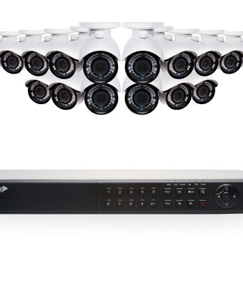 Cantek EF16B4TB Enforcer 16 Camera Outdoor HD TVI 1080p Bullet Security Camera System with Varifocal lenses