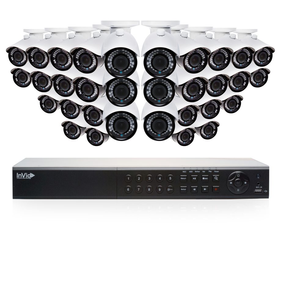 Cantek EF32B6TB Enforcer 32 Camera Outdoor HD TVI 1080p Bullet Security Camera System with Varifocal lenses