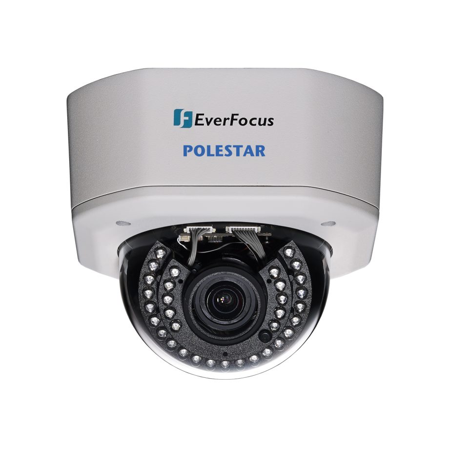EverFocus EHN7221 2 Megapixel Star Light Outdoor Dome IR Network Camera, 3.3-10mm Lens