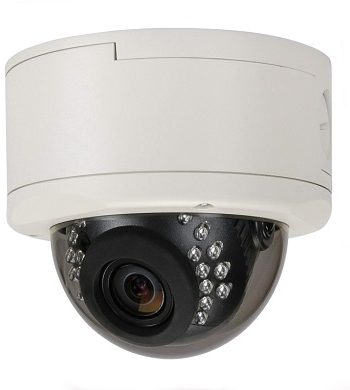 Ikegami EK-HD24IR 1080P Day/Night Outdoor IR Vandal Proof Dome Camera, 2.8‐12mm Lens