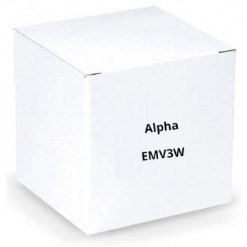 Alpha EMV3W Vandal-Resistant QwikBUS Keypad Digital Module, Used with DB3W Display Module, White