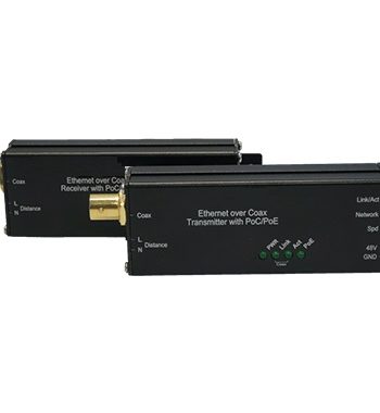 American Fibertek ET1100CP-R-MT Receiver of 10/100Base-TX Ethernet Over Coaxial with PoC