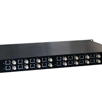 American Fibertek ET16100CP-R16 Receiver of 16 Port Coax to 16 Port 10/100Base-TX Ethernet Over Coax Extender with PoC