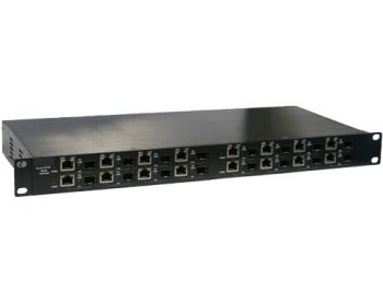 American Fibertek ET161161-S 16 Channel 10/100Base-TX to 100Base-FX SFP Ethernet Media Converter