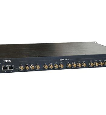 American Fibertek ET4200CPp-RS16P Receiver of 16-port Coax to 4-port 10/100/1000Base-TX Ethernet Switch