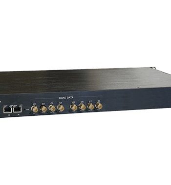American Fibertek ET4200CPp-RS8 Receiver of 8 Port Coax to 4 Port 10/100/1000Base-TX Ethernet Switch with PoC