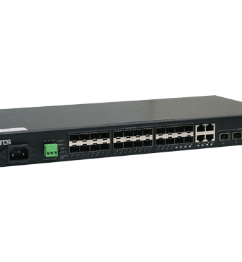 American Fibertek ET42202XM-S-PD L2+ Managed 20-port 100/1000Base-FX SFP Combo Optical Ethernet Switch