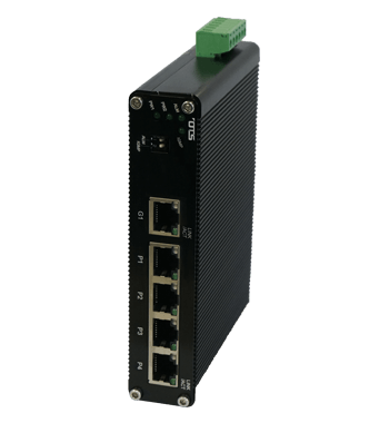 American Fibertek ET5200H-DR 5-Port 10/100/1000Base-T Ethernet Switch