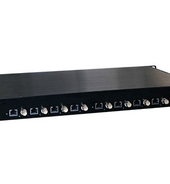 American Fibertek ET8100CP-R8 Receiver of 8-port Coax to 8-port 10/100Base-TX Ethernet over Coax Extender with PoC
