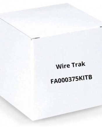 Wire Trak FA000375KITB Raceway Kit, 3/4″ X 1/2″ One Piece Packaged Kit, Black