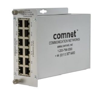 Comnet FDC24NLSFP 24 Channel Duplex Contact Closure Transceiver (Non-Latching Relays), SFP Interface