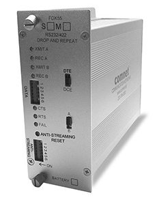 Comnet FDX55M1 Anti-Streaming RS-232/422 Drop-and-Repeat Data Transceiver