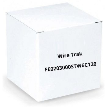 Wire Trak FE0203000STW6C120 Two Piece UV Solar Track, White, No Adhesive, 3″ x 1″ Solar Track, 120ft Clear