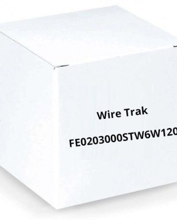 Wire Trak FE0203000STW6W120 Two Piece UV Solar Track, White, No Adhesive, 3″ x 1″ Solar Track, 120ft White
