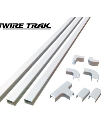 Wire Trak FE020375CCI120 3/4″ X 1/2″ One Piece Cord Cover, 120ft, Ivory