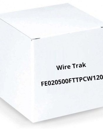 Wire Trak FE020500FTTPCW120 Tamper Resistant Raceway 1″ x 1/2″ Cover, 120ft, White