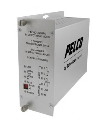 Pelco FRV10D1A2S1FC 1 Channel Bi-Directional Receiver with FC Connector, Single Mode