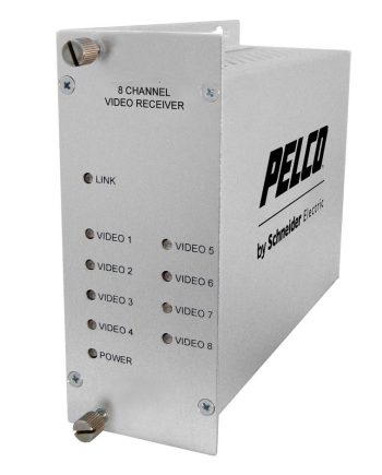Pelco FRV80M1ST 8 Channel ST Video Fiber Receiver, Multi-Mode
